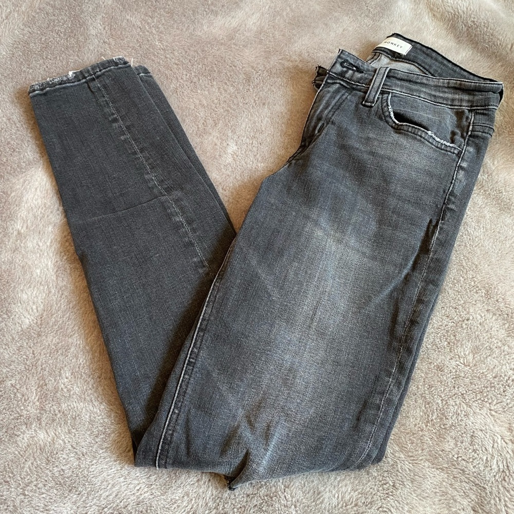 Flying monkey distressed jeans